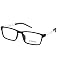 Cardon Rimmed Rectangular Unisex Spectacle Frame - (LCEWCD1000XTECH3004xBLK|53) RS.490.00