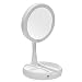 Produktbild Ils - Doppelseitiger beleuchteter Kosmetikspiegel 1x/10x Vergrößerungsspiegel LED Glasspiegel