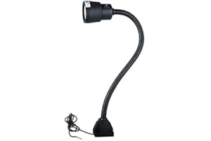 XUNDE 5W 24V LED Flexible Light/Machine Work Srew Fixing Base Lights/Milling Light CNC Equipment Tool Lamp (24V)