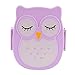 Produktbild AchidistviQ Student Children Owl Einschichtiger Frischhaltedose Bento-Kasten-Brotdose Süße Kinder Lunchbox Eule Brotdose Purple