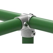 FENAU T-Verbinder, 90° Winkel, Für 21.3mm Rohre (1/2 Zoll) – Feuerverzinkt, Inkl. Schrauben
