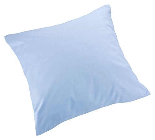 Kissenbezug Kissenhülle mit Reißverschluss 40x40 MOON 100% Baumwolle / Kissen Hülle-hellblau