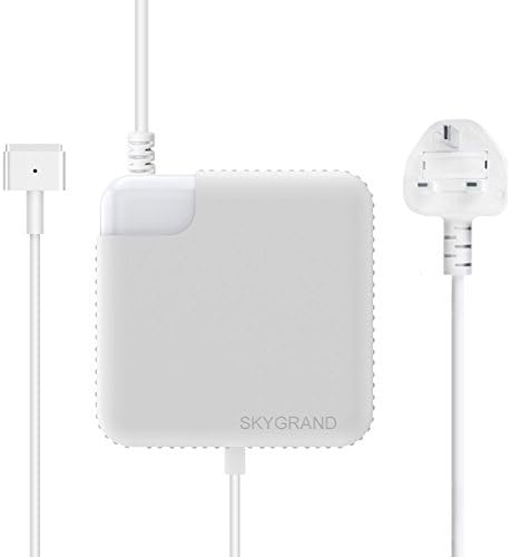 Macbook Pro Charger, Replacement SkyGrand 60W Magsafe 2 T-Tip Connector Power Adapter Charger for Apple Macbook Pro with 13-inch Retina display - FROM LATE 2012 &amp; AFTER (With UK Extension Power Cord)