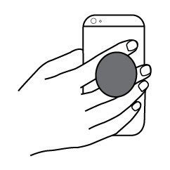 Ice Pop Stand Smartphone Stand, Multi Angle Einstellung Windschutzscheibe Mount & Grip für iPhone SE / 6/6/7/7 / Samsung Galaxy S7 S7 Edge Amazon Fire iPad Große Anchor Silber - 2