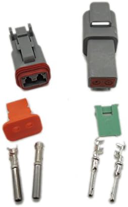 1 sets Kit 2 Pin Waterproof Electrical Wire Connector plug Kit 22-16AWG DT06-2S DT04-2P