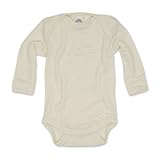 Cosilana - Baby Bodysuit Long Sleeve, 70% Organic Merino Wool, 30% Silk
