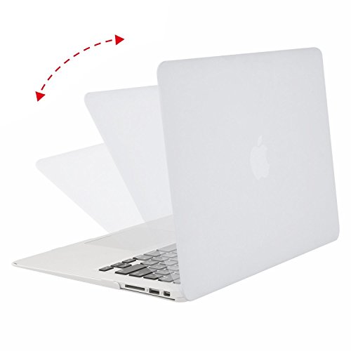 MOSISO Ultra Slim Plastik Hartschale Schutzhülle Snap Case für MacBook Air 13 Zoll (A1466 / A1369), Weiß - 2