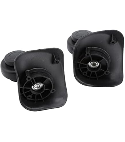 EVGATSAUTO Kit 2 Ruote Di Ricambio Per Valigie In PVC - Universali, Silenziose, Facili Da Montare - Sostituzione Ruote Per Bagagli