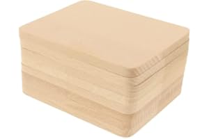 teemando® 8 X Untersetzer aus Buchenholz, 10 cm, dekorativer Untersetzer für Gläser und Raclette-Pfännchen