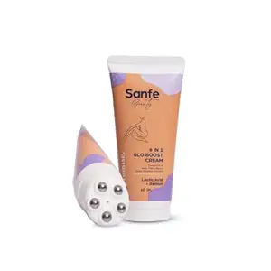 Sanfe Beauty 6-in-1 Glo Cream | Exfoliant | Removal of Hyperpigmentation | For Dark body parts like neck, ankles, knuckles, Armpits, Thighs, Elbows - 100gm