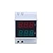 Produktbild Beaums D52-2042 Doppel-LED-DIN-Schiene AC80-300V Amperemeter Voltmeter Digitalspannung Stromzähler