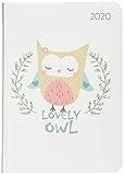 Ladytimer Lovely Owl 2020 - Eule - Taschenkalender A6 (11 x 15) - Weekly - 192 Seiten - Notizbuch - Terminplaner by 