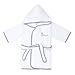 Bathrobe for baby girl or boy-baby gift- BebeDeParis- Grey- 100% coton - size: 3-6 months-newborn gift