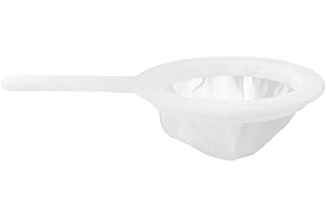 ZHUOHAI Lot de 200 filtres alimentaires en maille fine réutilisables avec poignée, idéal pour filtrer le café, le jus, les huiles, le lait de soja