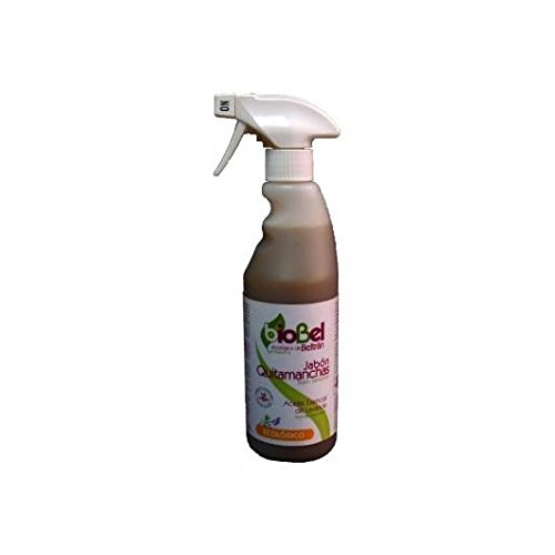 Biobel Spray Quitamanchas Ecológico, 250ml Jabón Potásico que Elimina Manchas Difíciles en Ropa Blanca y de Color