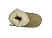 Poppy sheepskin baby booties sand colour small 0 - 6 months