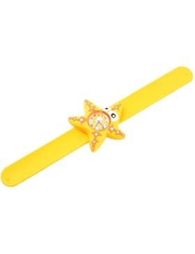MJartoria Junge Mädchen Gelb Seestern Armbanduhr Kinderuhr Outdoor Wasserdichte