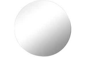 YOUR-HOMESTYLE Homestyle Spiegel rund Ø 50 cm Rahmenlos hochwertig verarbeitet Kristallspiegel Wandspiegel Mirror inkl. Befestigungsmaterial Made in Germany