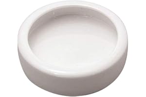 VILLCASE Cuenco De Cerámica Antiescape para Reptiles 3.74 Pulgadas Tazón De Alimentación Multiuso para Camarones Peces Pequeños Lagartos Y Arañas