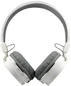 SH-12 Wireless Bluetooth Over the Ear Headphone with Mic (White)