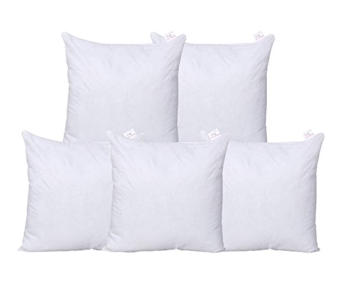 HOMECRUST Cotton White 6x16-inch Cushion Filler (Pack of 5)