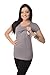 Purpless Maternity Nursing Short Sleeved Scoop Neck Top 7020
