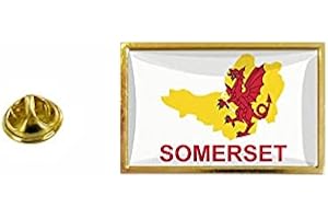 Akachafactory - Spilla con bandiera del Regno Unito Somerset