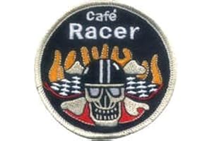 MAINLY METAL Cafe Racer Sew-on Iron-on Embroidered Patch Biker Bike Badge