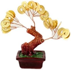Lam Tat Small Gold iChing-Coin Resin Money Tree (Design 2)