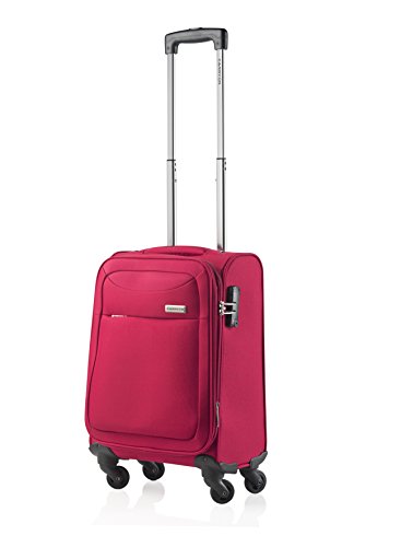 Preisvergleich Produktbild Stoffkoffer-Reisekoffer-Stoff-Koffer-... Handgepäck Rot-M 55 cm-Bowatex