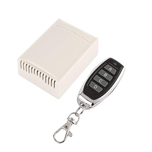 fghdfdhfdgjhh 433MHz Universal Wireless Remote Control Switch AC 12V 4CH Receiver Module with 4-key Remote Controller for Security Alarm