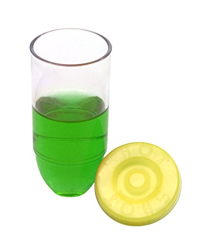 Schnapsglas Patronengurt – Das Gadget für die Grillsaison – Brustgürtel mit 14 Kunststoff Schnapsbechern mit Deckel von geschenkartikel-shopping - 4