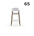 Produktbild Normann Copenhagen, form, Form Barhocker, NEUE Ausführung !, 65cm sitzhöhe, form bar, Barhocker, form 65, Gestell Eiche, Sitzschale weiß, Normann Dk