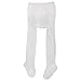 Baby Girls Frilly Cotton Tights With Elastane (One Pair) (0-6 Months) (Cream)