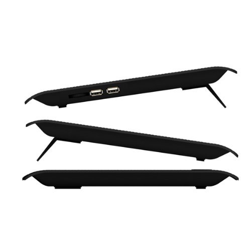 LS Premium Notebook Kühler LS-L112B | Laptop Cooling Pad Ständer| 6x Lüfter / Fan | mit 2 x USB HUB und blaue LED | 10″-15″ Zoll - 5