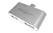 Produktbild Typ C Hub, Dootoper USB C Hub mit 3 USB 3.0 Anschlüsse, HDMI Port, VGA Port, SD-Kartenleser, Micro SDHC und USB C Ladeanschluss, für Geräte mit USB Typ C wie MacBook Air, MacBook Pro, Mac Mini, Google Chromebook 2016 und Mehr USB-C Geräte (Space Grey) (2 in 1)