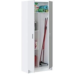Easy Home 13 CASA Meuble Range-Balai Kawai A6 Blanc