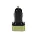 Produktbild jEZmiSy, Kfz-Ladegerät, 2.1A 2.0A 1.1A, 3 USB-Anschluss, Universal, Kfz-Handyadapter, Buchse - Schwarz + Grün