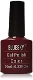 Bluesky UV LED Gel Soak Off Nail Polish, Paradise Deep Red
