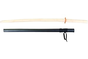 TEKKA BUDO Saya Fourreau en plastique pour bokken en bois – Fourreau pour épée noir