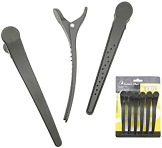 Hair Separating Clips with Extra Claws 13 cm - Pack of 6