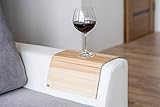 El brazo de madera para sofá está hecho de madera de fresno y madera contrachapada para que sea más fuerte.