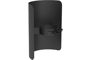 TECNOVIS Pelletofen Strahlungsschutz Längenelement 250mm, Durchmesser 80 mm schwarz