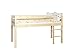 Produktbild Steens Furniture 3316130019000F Halbhochbett Tom, Kiefer massiv, natur lackiert, inklusiv Rost, 65 x 65 mm Pfosten
