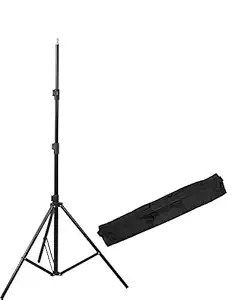 Shomex SH-250 Heavy-Duty Light Stand (9 feet) for Ring Light, Flash, Reflector, Diffuser, Photo & Video Studio Shooting (Portable, Foldable with Carry Bag)