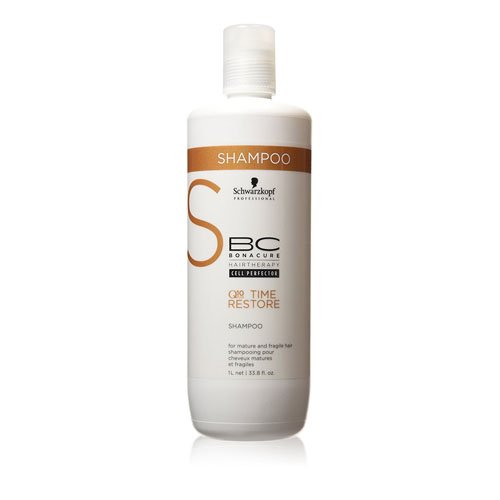 Schwarzkopf Bonacure Q10+ Time Restore Shampoo 1000 ml, 1er Pack (1 x 1 l)