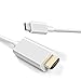 Produktbild USB Typ C auf HDMI Kabel, 6ft/1,8 m USB 3.1 Typ C (Thunderbolt 3 kompatibel) zu HDMI 4K für Samsung Galaxy S8 / S8 Plus / beachten Sie 8 / MacBook / MacBook Pro / Google ChromeBook Pixel
