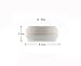 1 Pcs 30ML 1OZ Empty Refillable Circular Powder Puff Box Portable Make-up Powder Container Holder Case Great for Loose Powder Blusher Finishing Powder Storage(White)