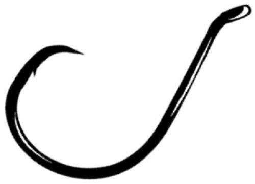 Gamakatsu Circle Offset Octopus Hooks - Pack Of 25 Black Fishing Hooks