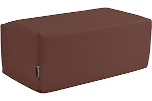 Pader Medi Tech Orthopädisches Entlastungskissen, Positurkissen 50x25x20cm I Bandscheibenkissen, Stufenkissen, Lagerungskissen für Beine mit festem Schaumkern (26 Mocca)